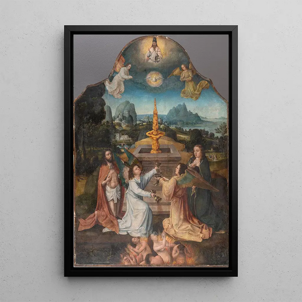 Fons Pietatis - Goswin van der Weyden — kehystetty taideteos seinällä