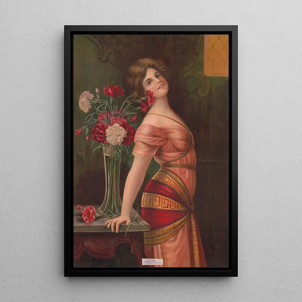 Neilikat - Gotham Litho Co — kehystetty taideteos seinällä