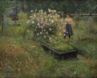 hautausmaan kohtauksesta - Gottfrid Kallstenius — näkymä teoksesta