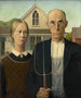Amerikkalainen goottilainen maalaus - Grant Wood — näkymä teoksesta