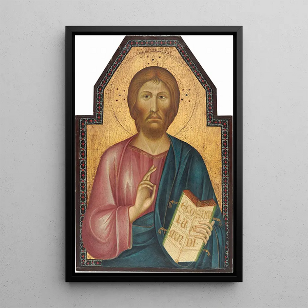 Siunattu Kristus - Grifo di Tancredi — kehystetty taideteos seinällä