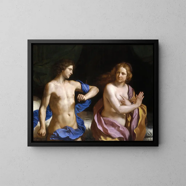 Amnon ja Tamar - Guercino — kehystetty taideteos seinällä