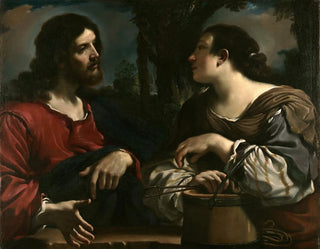 Le Christ et la femme de Samarie - Guercino — näkymä teoksesta