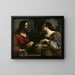 Le Christ et la femme de Samarie - Guercino — kehystetty taideteos seinällä