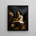 Guercino Davidin maalaus Goliathin päällä — kehystetty taideteos seinällä