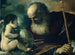 Jumala Isä ja enkeli - Guercino — näkymä teoksesta