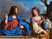 Jeesuksesta ja samarialaisesta kaivolla - Guercino — näkymä teoksesta