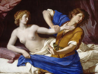 Joseph ja Potifarin vaimo - Guercino — näkymä teoksesta