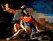 Mars avec Cupidon - Guercino — näkymä teoksesta