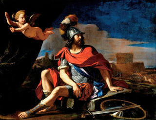Mars avec Cupidon - Guercino — näkymä teoksesta