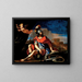 Mars avec Cupidon - Guercino — kehystetty taideteos seinällä