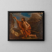 Pyhä Johannes Kastaja autiomaassa - Guercino — kehystetty taideteos seinällä