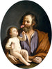 Pyhä Joosef ja Jeesus-lapsi - Guercino — näkymä teoksesta