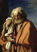Katumassa oleva Pyhä Pietari - Guercino — näkymä teoksesta