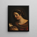 Nuori tyttö lukemassa - Guercino — kehystetty taideteos seinällä