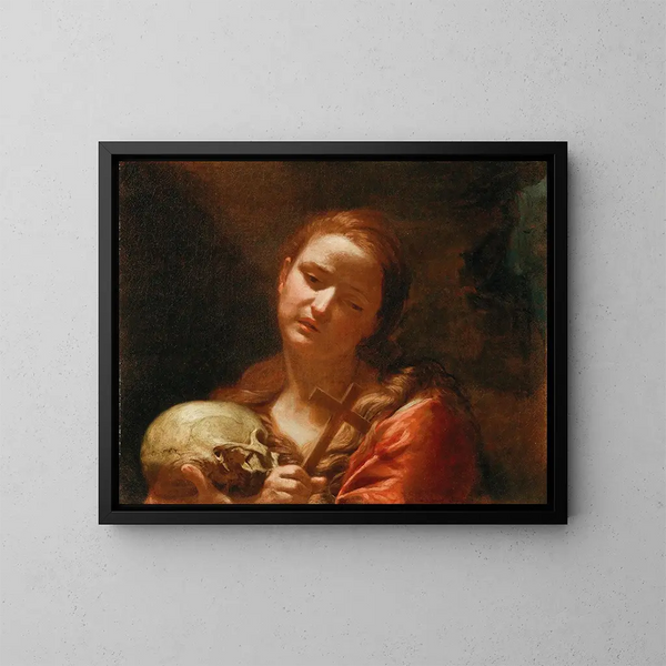 La Madeleine pénitente - Guido Cagnacci — kehystetty taideteos seinällä