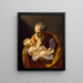 Pyhä Joosef ja Jeesus-lapsi - Guido Reni — kehystetty taideteos seinällä