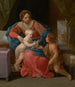 Viergeä lapsen kanssa ja pyhimystä Johannes Kastajasta - Guido Reni — näkymä teoksesta