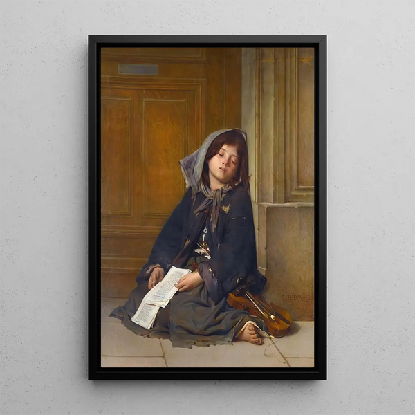 Kerjäläinen - Guillaume Charles Brun — kehystetty taideteos seinällä