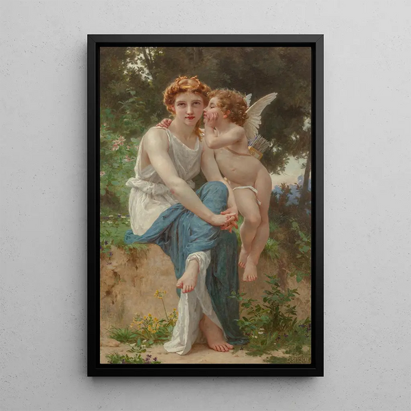 Rakkauden salaisuus - Guillaume Seignac — kehystetty taideteos seinällä