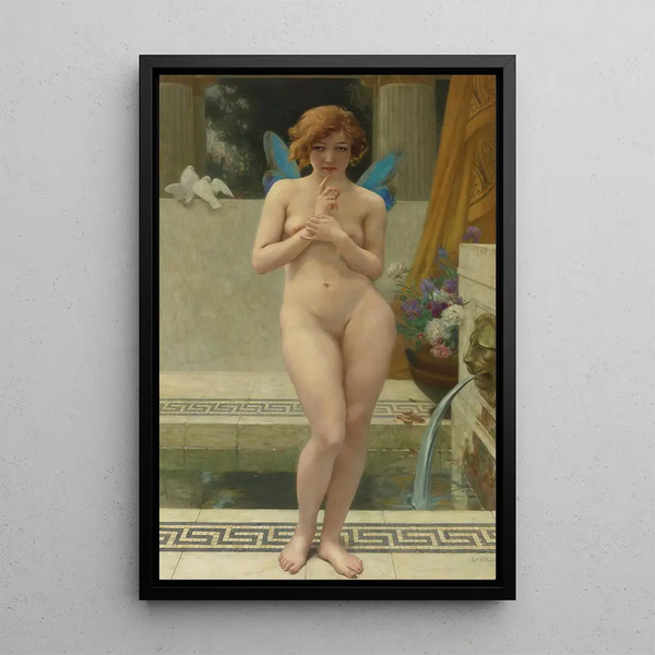 Psyyke lähteellä - Guillaume Seignac — kehystetty taideteos seinällä