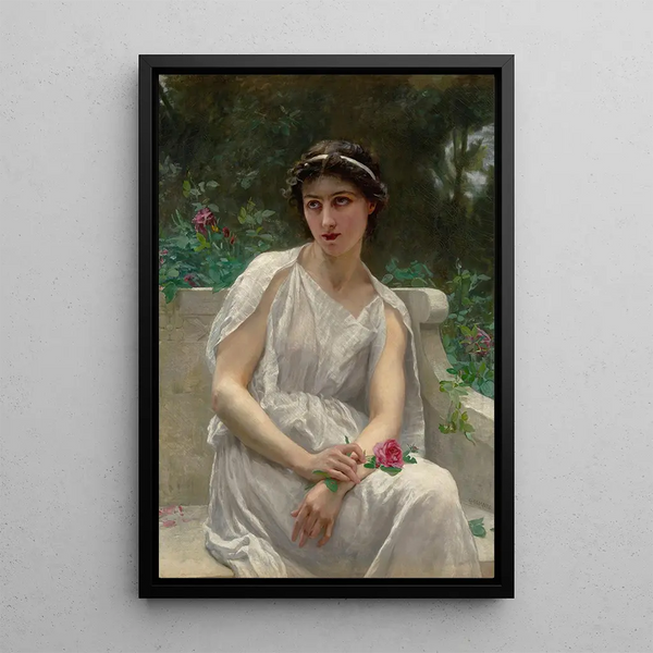 Punainen ruusu - Guillaume Seignac — kehystetty taideteos seinällä