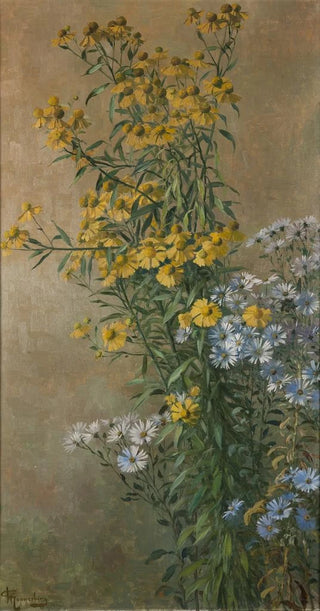 Gunnar Gunnarsson Wennerberg - Autumn flowers sunflowers and autumn asters.webp