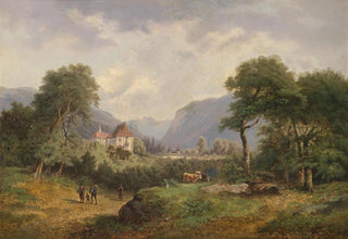 Gustav Barbarini - Partie beim Schloss.webp