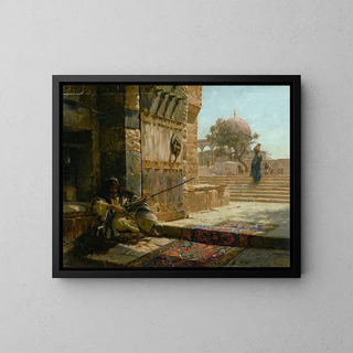 Gustav Bauernfeind - Sentinel At The Entrance To The Temple Mount Jerusalem.webp