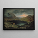 Gustav Karl Ludwig Richterin "Lac dans les monts des Géants" | Maalaus — kehystetty taideteos seinällä