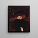 Dame avec chapeau et boa en plumes - Gustav Klimt — kehystetty taideteos seinällä