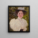 Tyttö vihreässä - Gustav Klimt — kehystetty taideteos seinällä