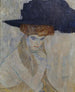 Le Chapeau à plumes noires - Gustav Klimt — näkymä teoksesta