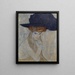 Le Chapeau à plumes noires - Gustav Klimt — kehystetty taideteos seinällä