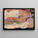 Gustav Klimtin Serpents d'eau II — kehystetty taideteos seinällä
