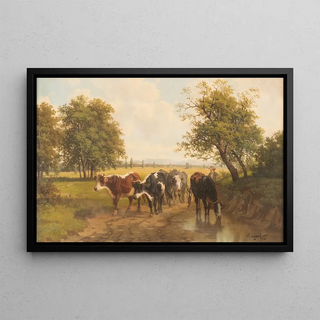 Gustav Ranzoni - Herd of cows in vast landscape.webp