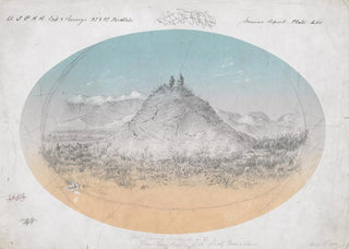 Gustav Sohon - Hot Spring Mound in the Deer Lodge Prairie of the Rocky Mountains.webp