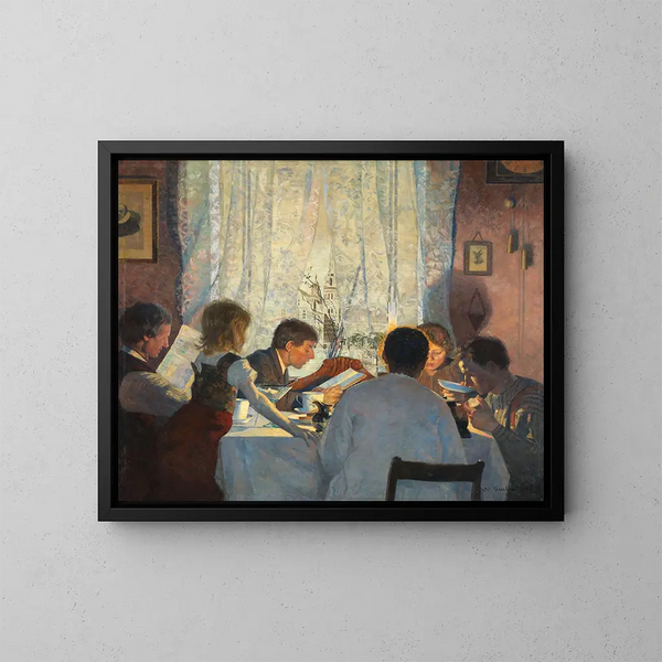 Peinture - Gustav Wentzel — kehystetty taideteos seinällä