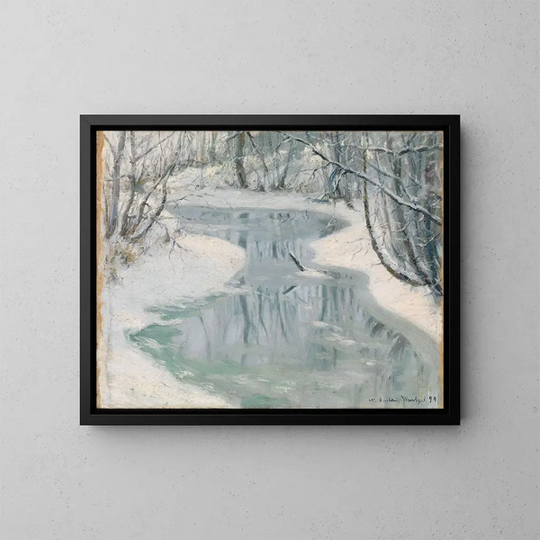 Dégel - Gustav Wentzel — kehystetty taideteos seinällä