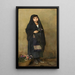 La Fille aux fleurs - Gustave-Claude-Étienne Courtois — kehystetty taideteos seinällä