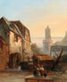 Andernach sur le Rhin Lavandières au moulin - Gustave Adolphe Simonau — näkymä teoksesta