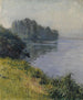 La Seine à l’île Marante par temps brumeux - Gustave Caillebotte — näkymä teoksesta