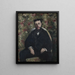 Portrait d'un cabasois - Gustave Caillebotte — kehystetty taideteos seinällä