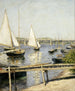 Voiliers à Argenteuil - Gustave Caillebotte — näkymä teoksesta