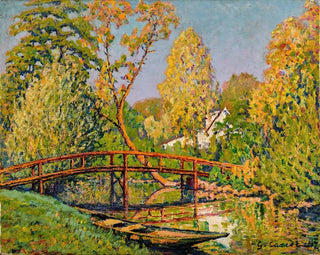 Prigny, pont sur l'Yerres - Gustave Cariot — näkymä teoksesta