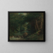 Un ruisseau dans la forêt - Gustave Courbet — kehystetty taideteos seinällä
