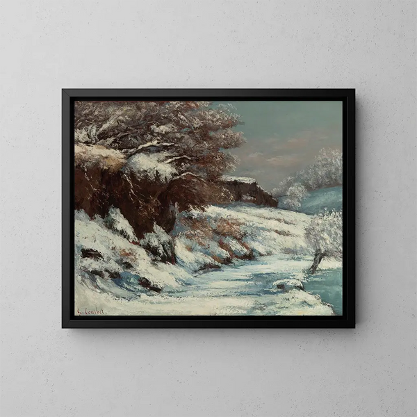 Lumiefektistä - Gustave Courbet — kehystetty taideteos seinällä