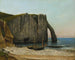 Falaises d'Étretat - Gustave Courbet — näkymä teoksesta