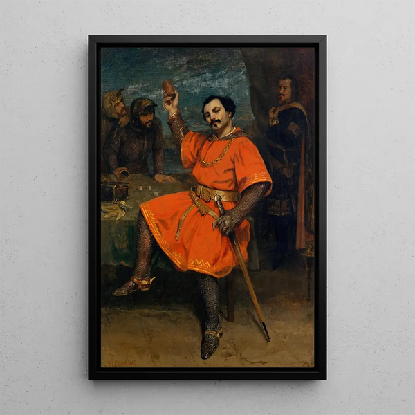 Louis Gueymard 1822-1880 roolissa Robert le Diable - Gustave Courbet — kehystetty taideteos seinällä