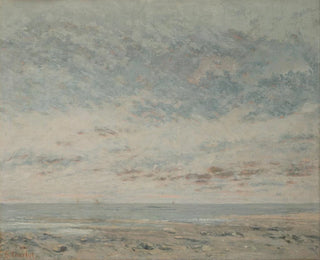 Basse mer à Trouville - Gustave Courbet — näkymä teoksesta